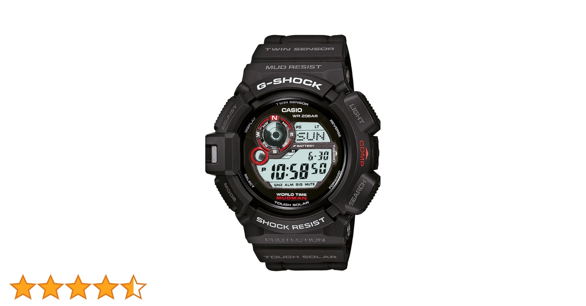 Amazon.co.jp: 腕時計 G-SHOCK(Gショック) MUDMAN（マッドマン）タフ